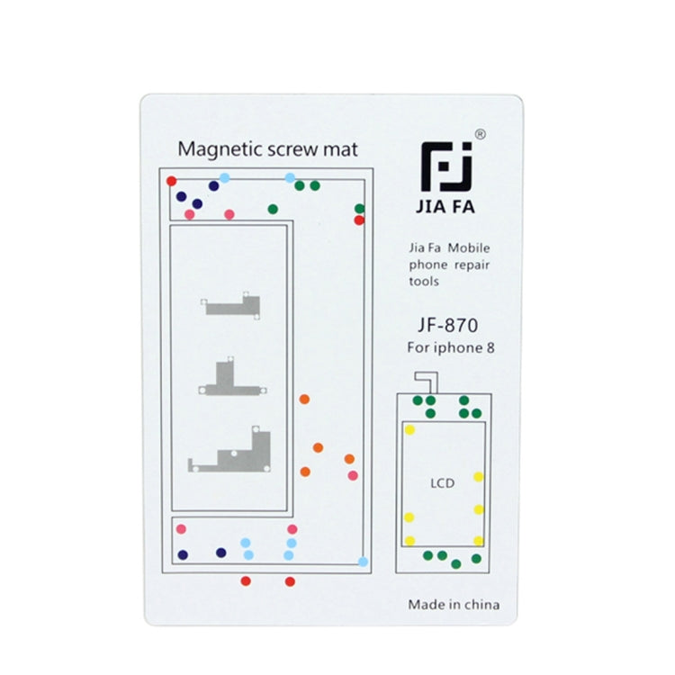 Tappetino per viti magnetiche JIAFA per iPhone 8, For 8 Tappetino per viti magnetiche JIAFA per iPhone 8, For 8